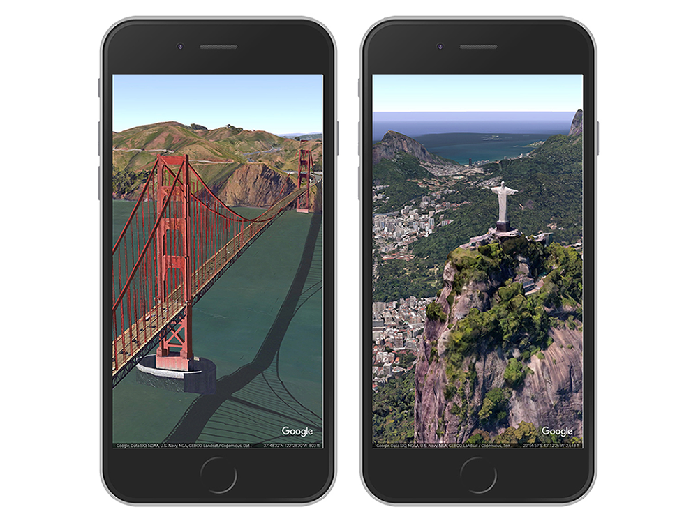 Google Earth iOS Postcards