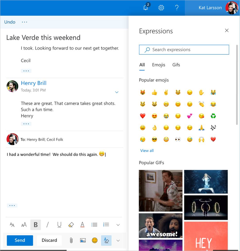 Outlook.com beta better personalization