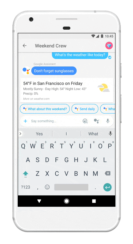google allo gif annimation
