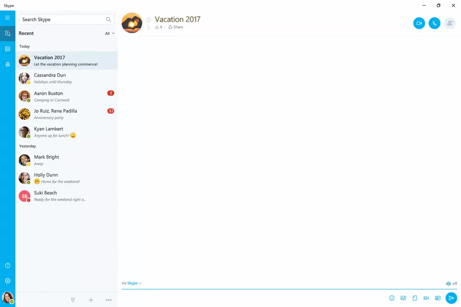 Skype improved Group Video Call