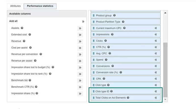 merchant promotions statistics in bing ads