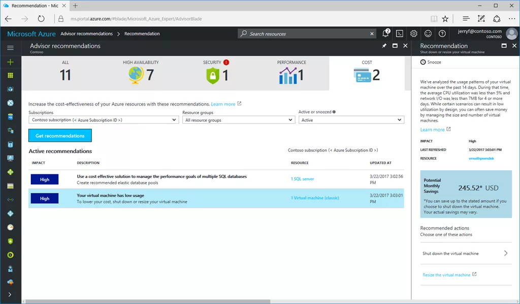 Azure Advisor
