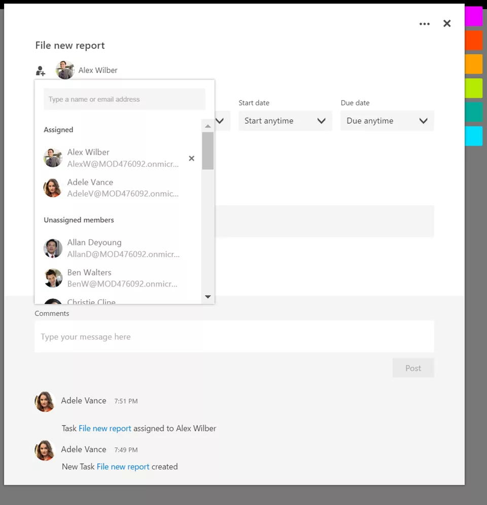 Assigning multiple users to a task in Microsoft Planner