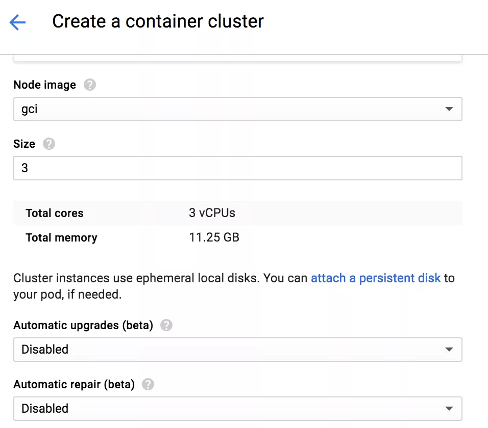 Enable Auto upgrades in Cluster and Node Pool creation UI