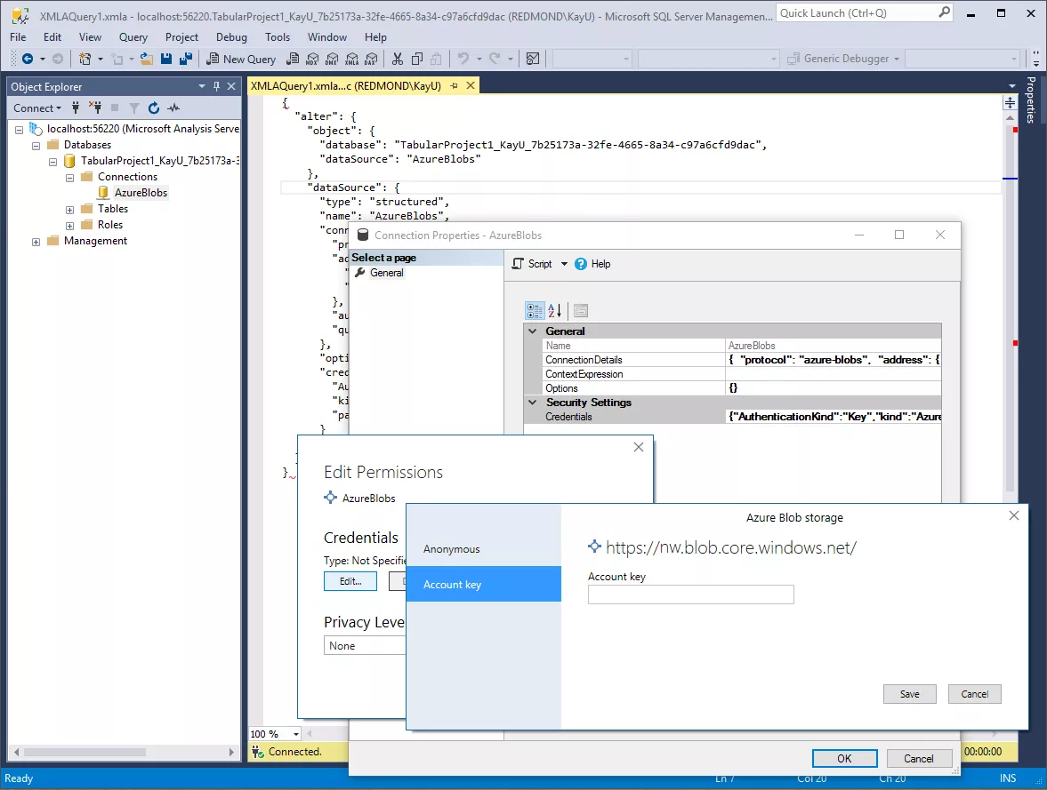 SSMS Improvements for Analysis Services