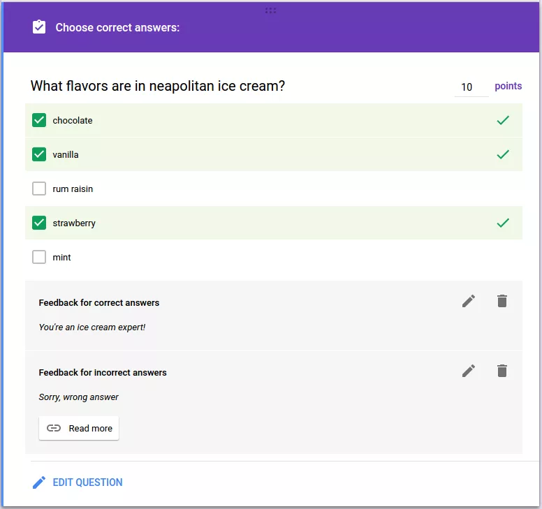 Create Quizzed in Google Forms with Apps Script