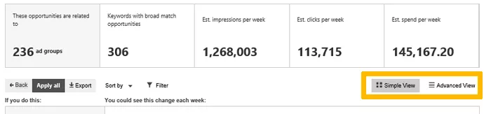 View Bing Ads Opportunities
