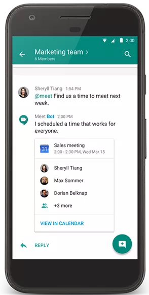 G Suite @Meet bot
