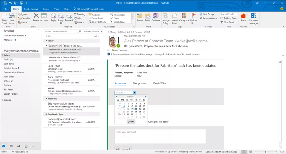 Actionable Messages in Microsoft Teams and Outlook