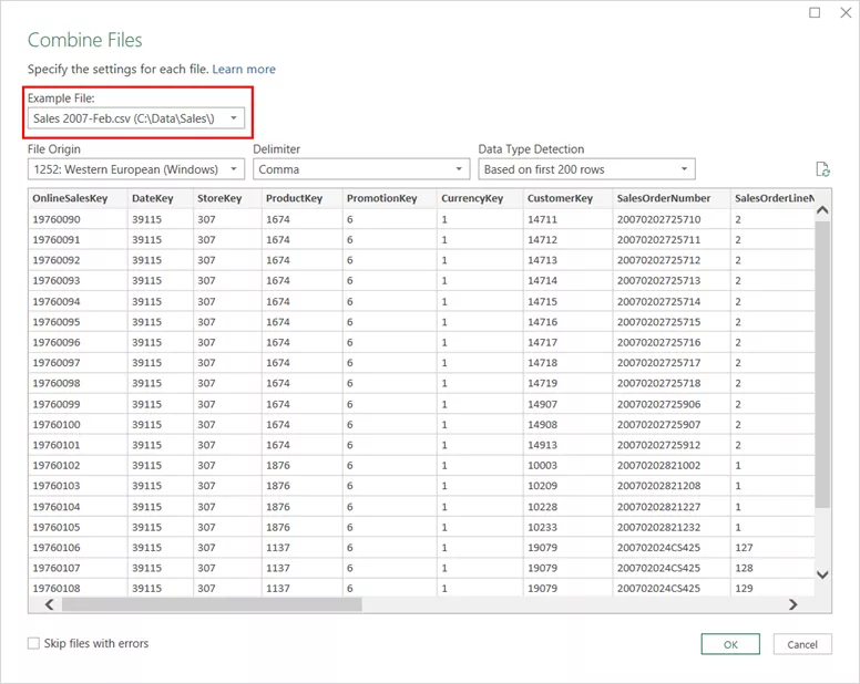 Combine Files in Excel 2016