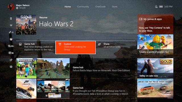 New Xbox One Home UI