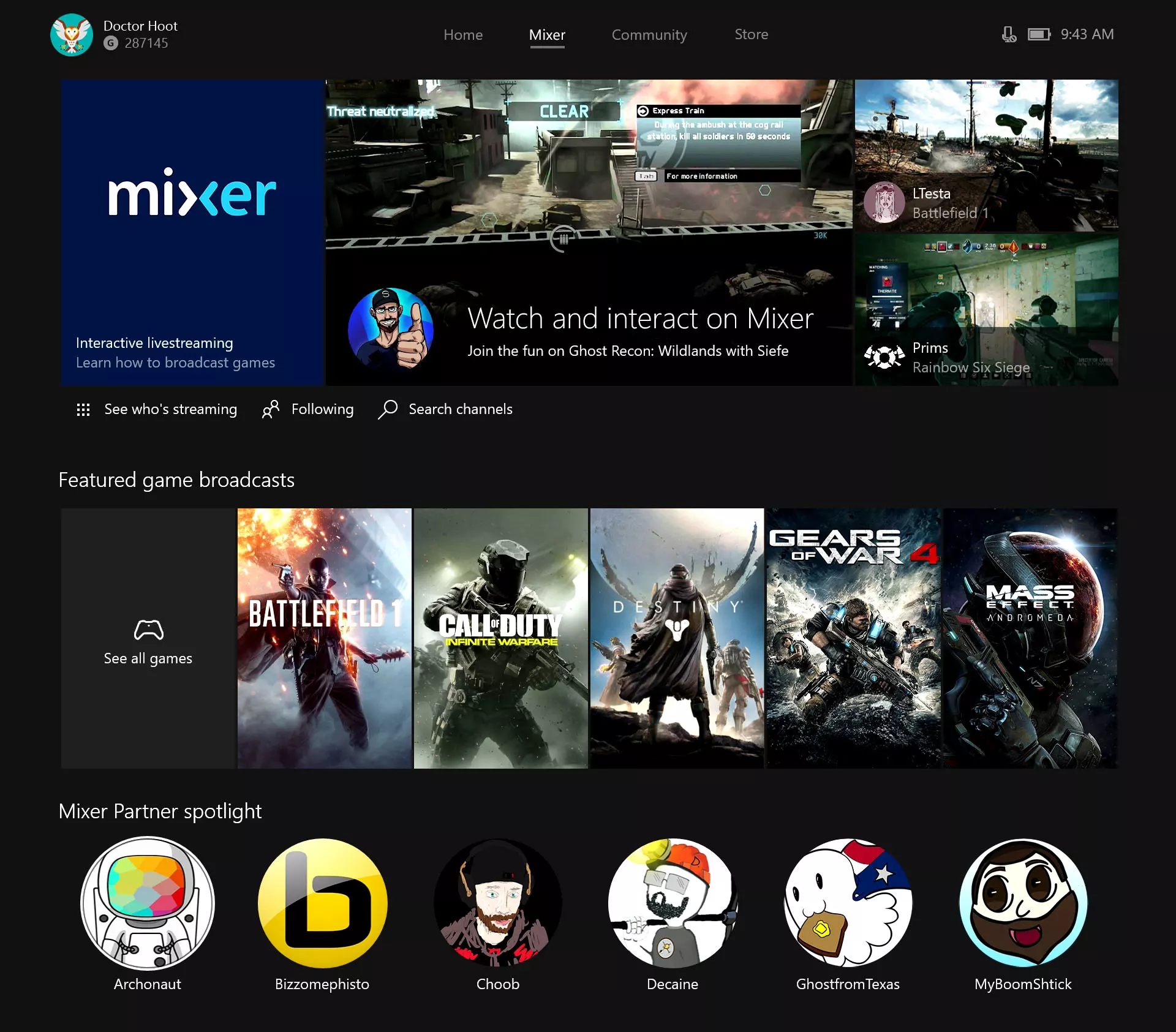 Microsoft Mixer Live-streaming service