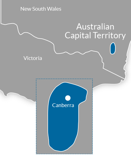 Canberra & ACT Region Map