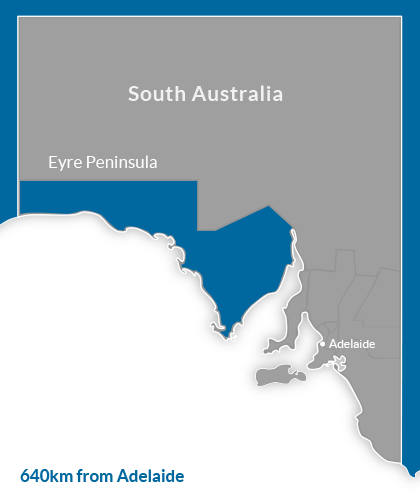 Eyre Peninsula Region Map