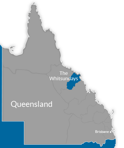 The Whitsundays Region Map