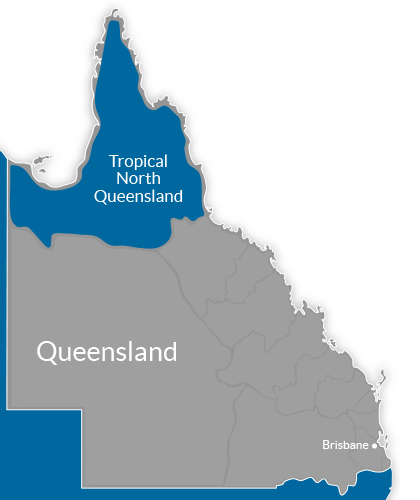 Tropical North Queensland Region Map