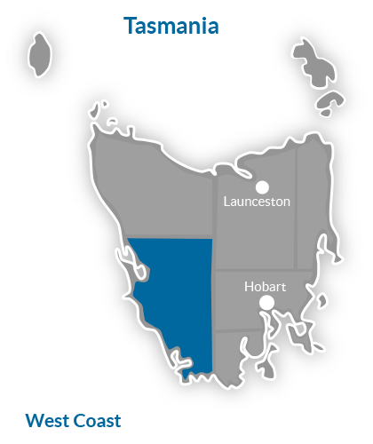 West Coast Region Map