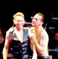 Martin gets a B-day Kiss from Dave ???