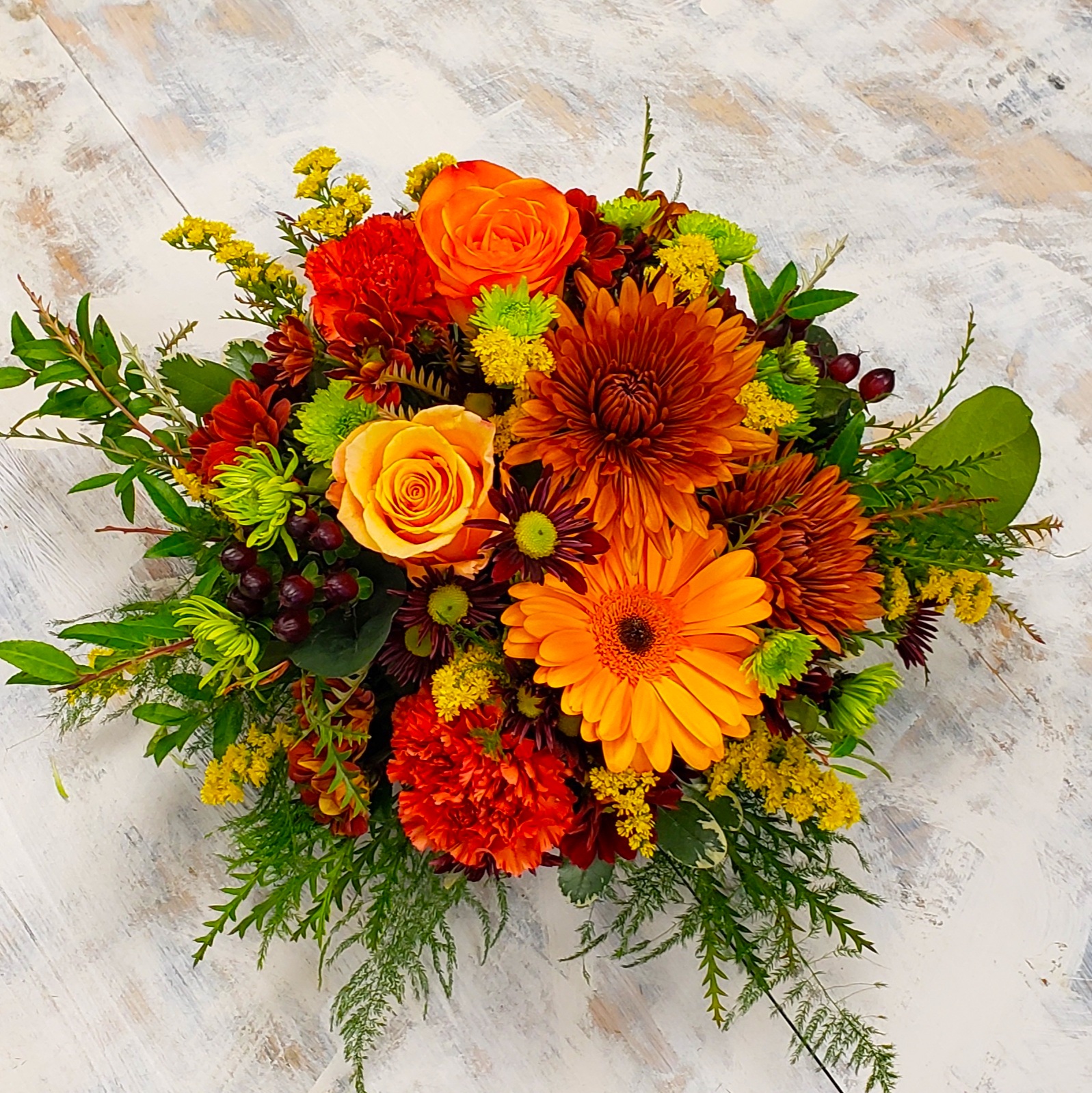 Thanksgiving Elegant Round Centerpiece Flower Delivery Cambridge MN Cambridge Floral, Inc