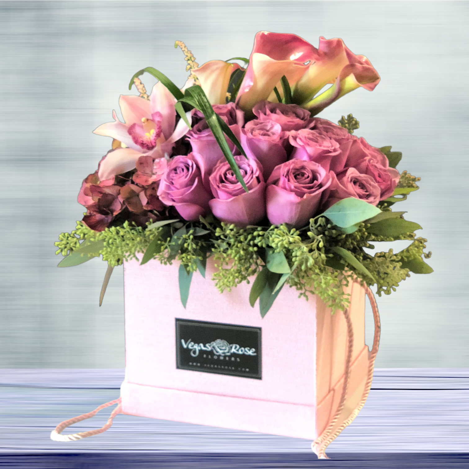 Pink Rose Box, Las Vegas Flower Delivery Shop