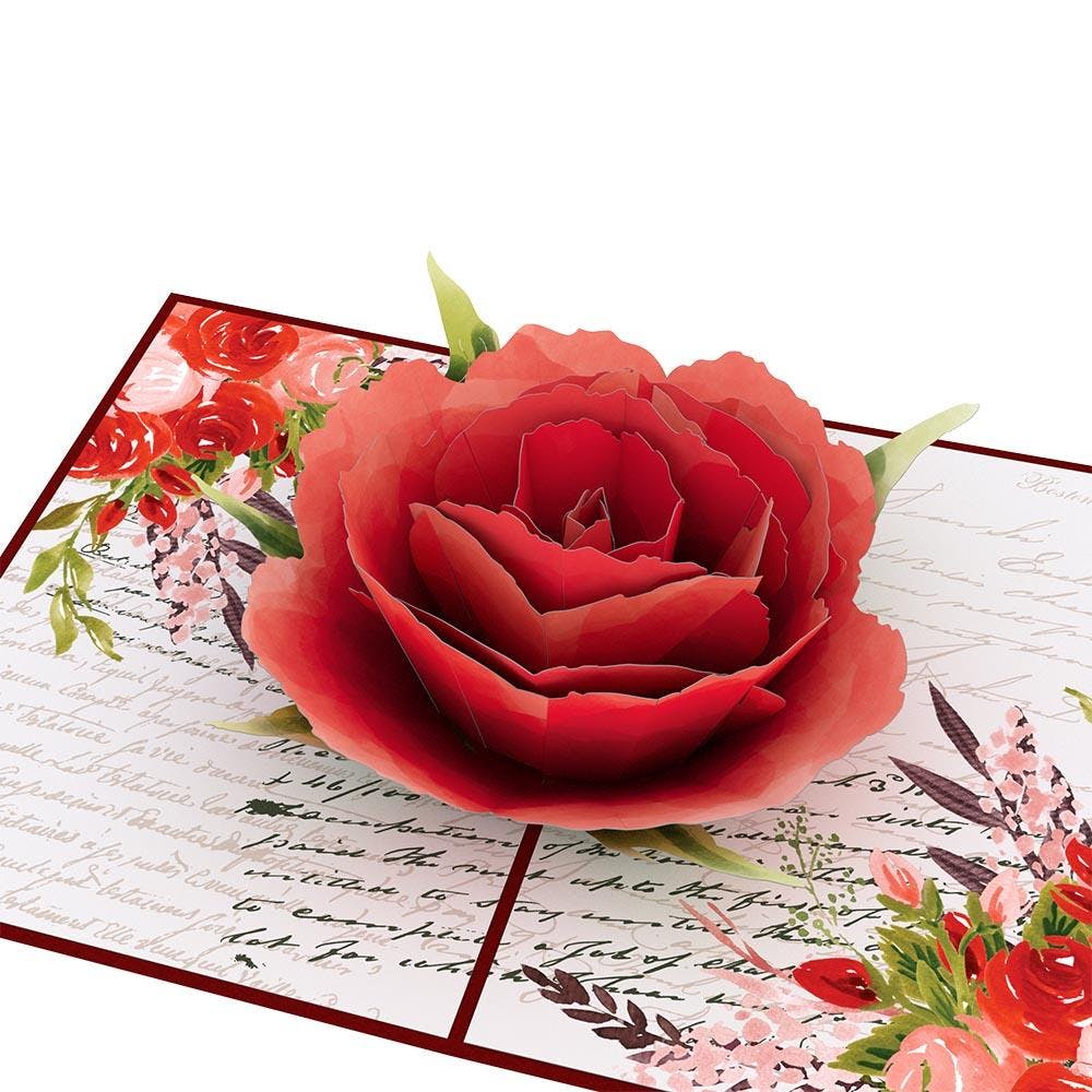 Pop-Up Bouquet Card: Red Roses