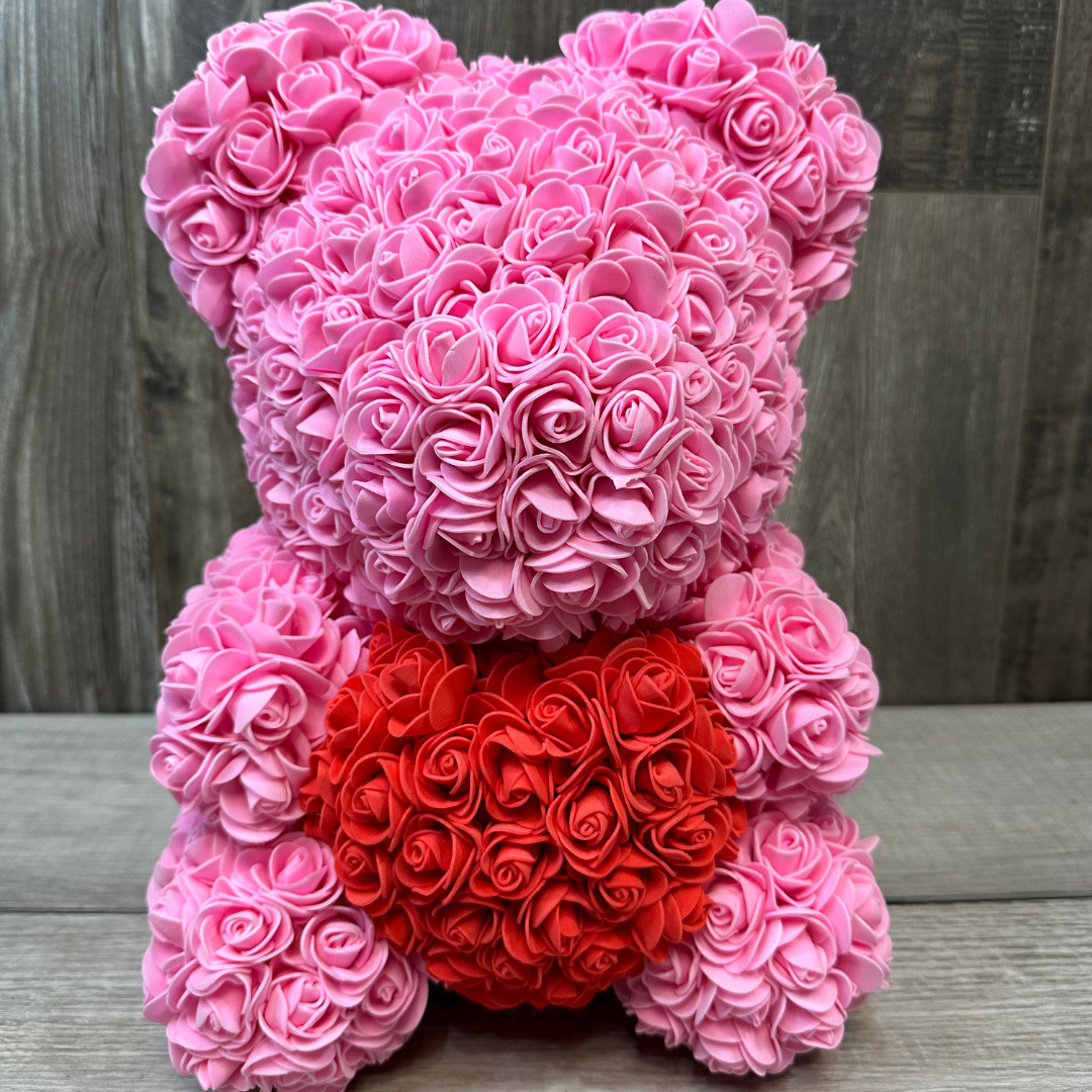 Mrs Chubby Foam Rose Bear Flower Delivery Las Vegas NV Desert