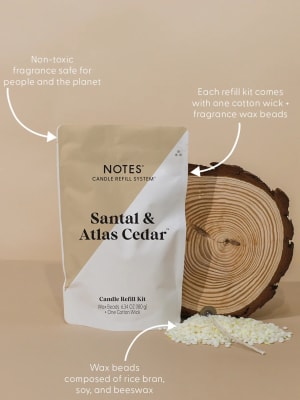 Santal & Atlas Cedar Candle Refill Kit