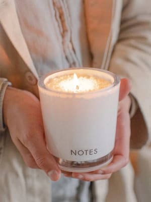 NOTES Starter Candle Glass