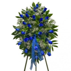 Blue Rose Standing Spray Flower Bouquet