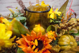 Fall Fields Silk (Artificial) Centerpiece