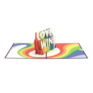 LovePop (Pop-up) Love Wins Keepsake Greeting Card