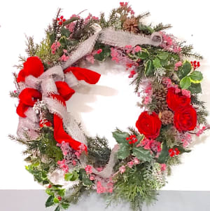 An Old Fashioned Christmas Large Everlasting Wreath Flower Bouquet