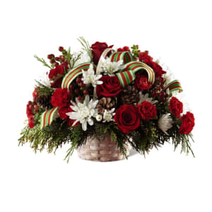 Goodwill & Cheer Basket Flower Bouquet