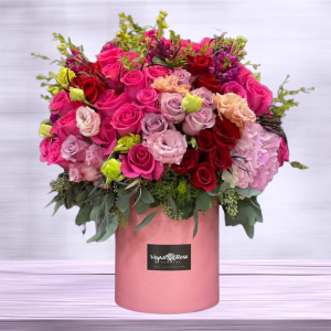 HOT PINK MOOD IN ANY BOX Flower Bouquet