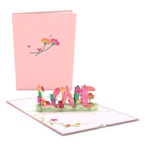 LovePop Floral Love Pop Up Card 