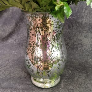 ARVD2-SILVER MERCURY GLASS VASE