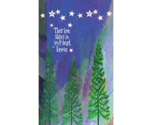 Love Stays Forever 13" Mini Art Pole