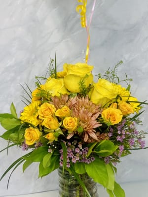 Designer's Choice Rose Vase Arrangement