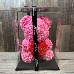 Mrs Chubby Foam Rose Bear Flower Bouquet