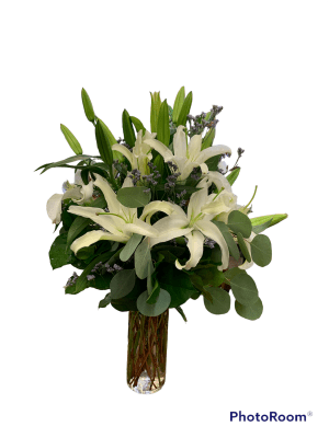 White Glam Flower Bouquet
