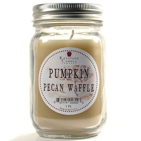 Pumpkin Pie Waffle Mason Jar Candle