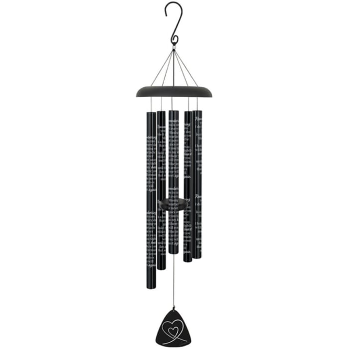 Remembering You 44" Black Wind Chime