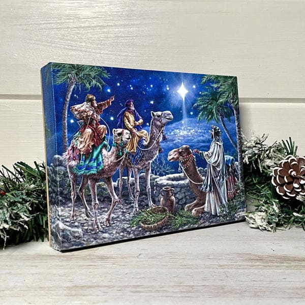 The Magi - Lighted Tabletop Canvas 8x6