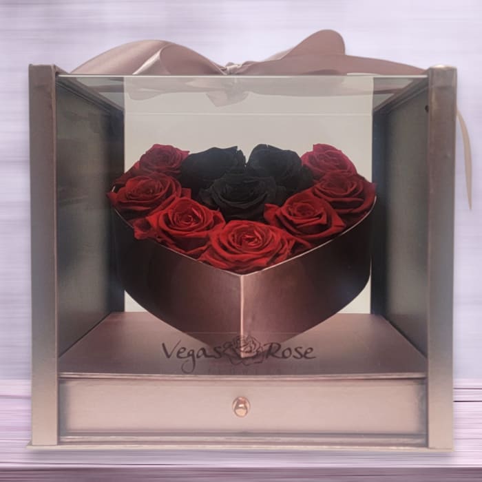 FOREVER BLACK & RED ROSES Flower Delivery Las Vegas NV Vegas Rose Flowers