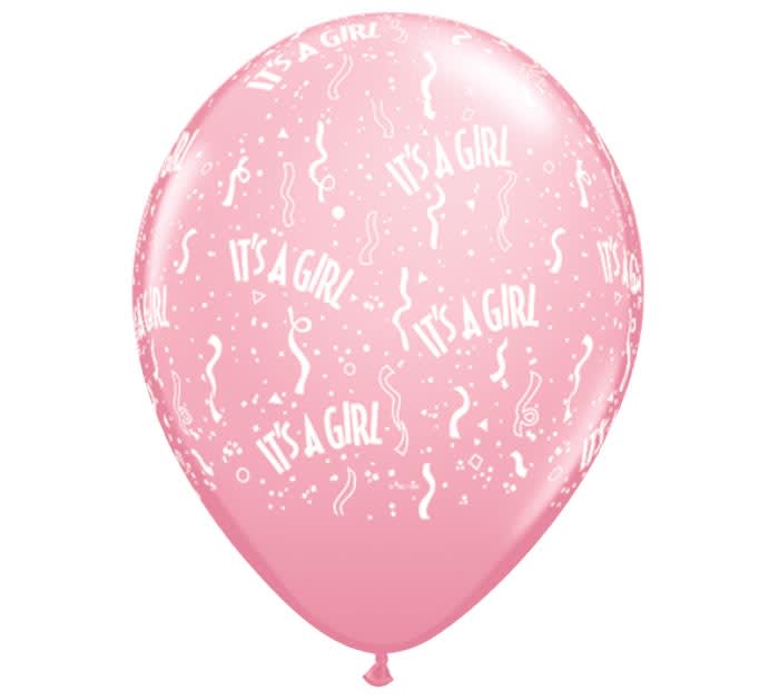 It's a Girl Latex Balloon