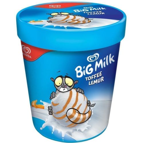 soymilk、Toffee ★Le♡Lu★ ALGIDA BIG MILK Toffee Lemur Lody 450 ml - Frisco.pl
