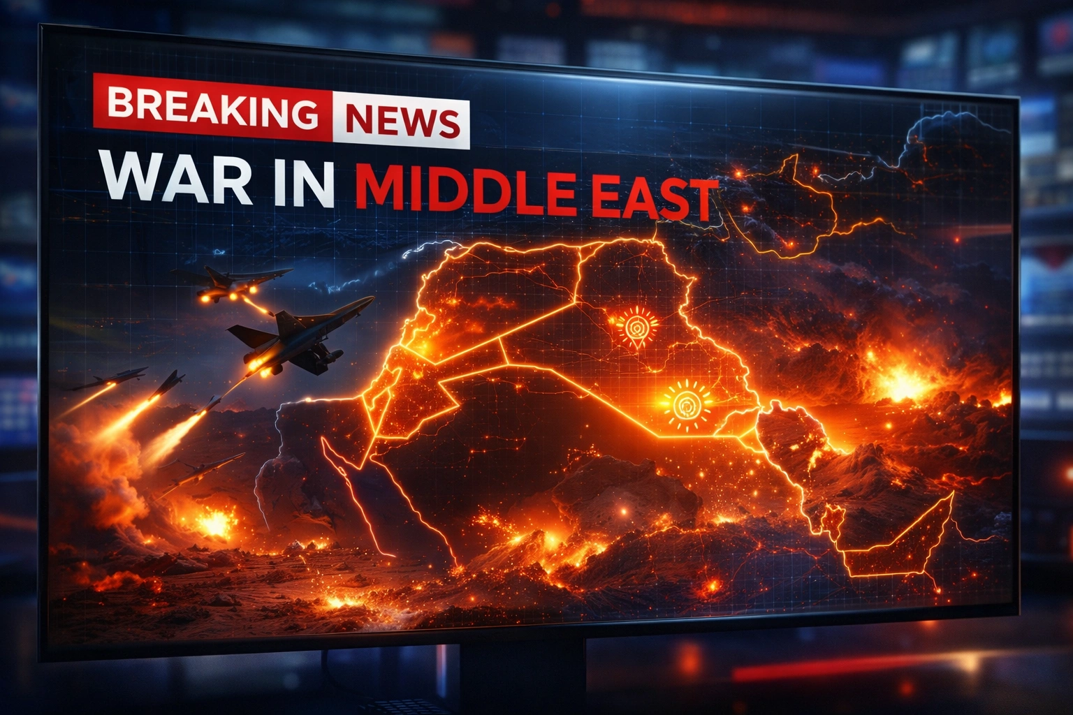 Breaking news headline image