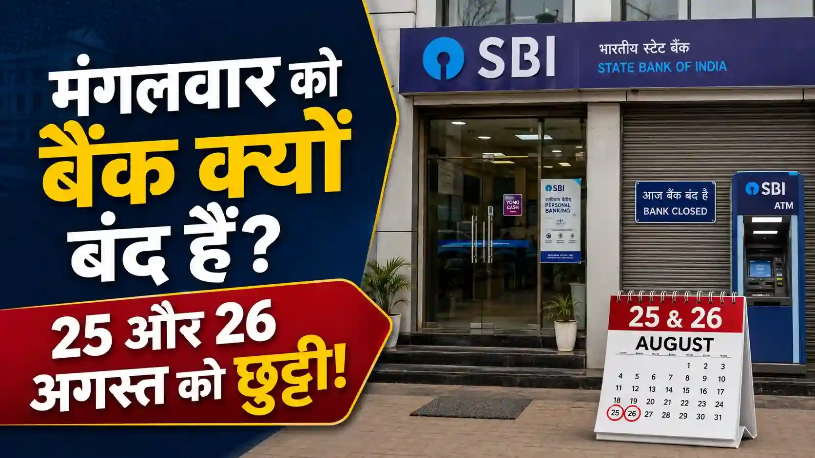 Bank Holiday Today: आज मंगलवार को बैंक क्यों बंद हैं? जानिए RBI की लिस्ट, ईद-ए-मिलाद और ओणम पर किन राज्यों में छुट्टी