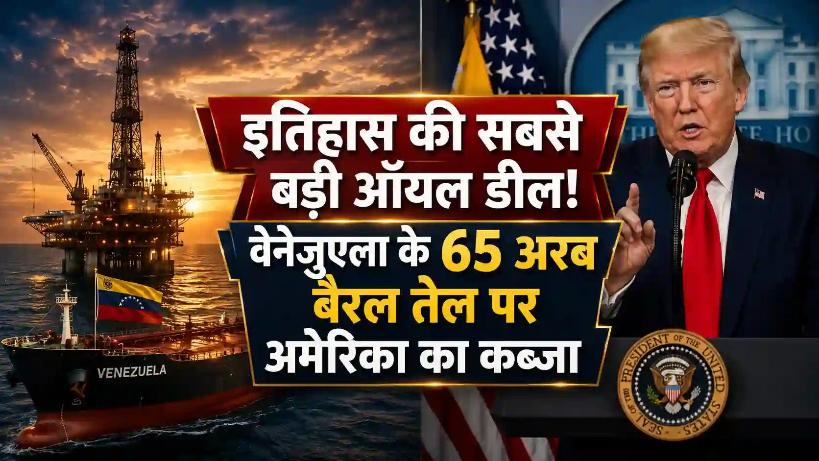 ट्रंप का दावा- वेनेजुएला के 65 अरब बैरल तेल भंडार पर अमेरिका का नियंत्रण; बताया 'इतिहास की सबसे बड़ी डील'