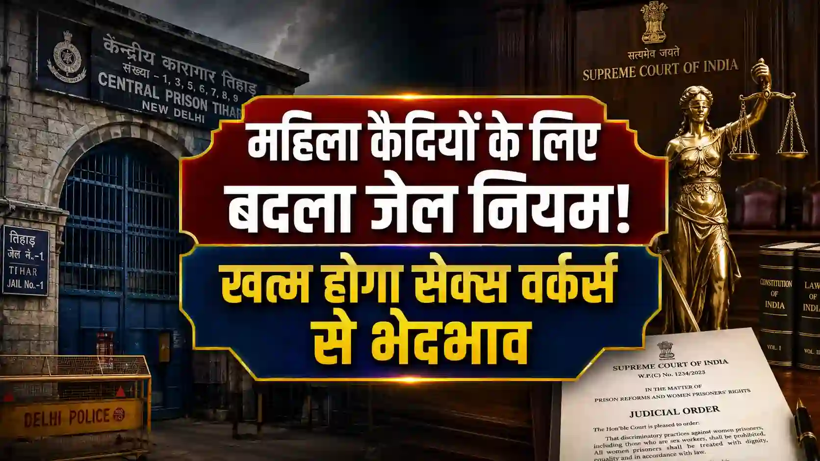 महिला कैदियों के लिए क्यों बदला गया जेल नियम? खत्म होगा सेक्स वर्कर्स के साथ भेदभाव; सुप्रीम कोर्ट और दिल्ली सरकार का बड़ा फैसला